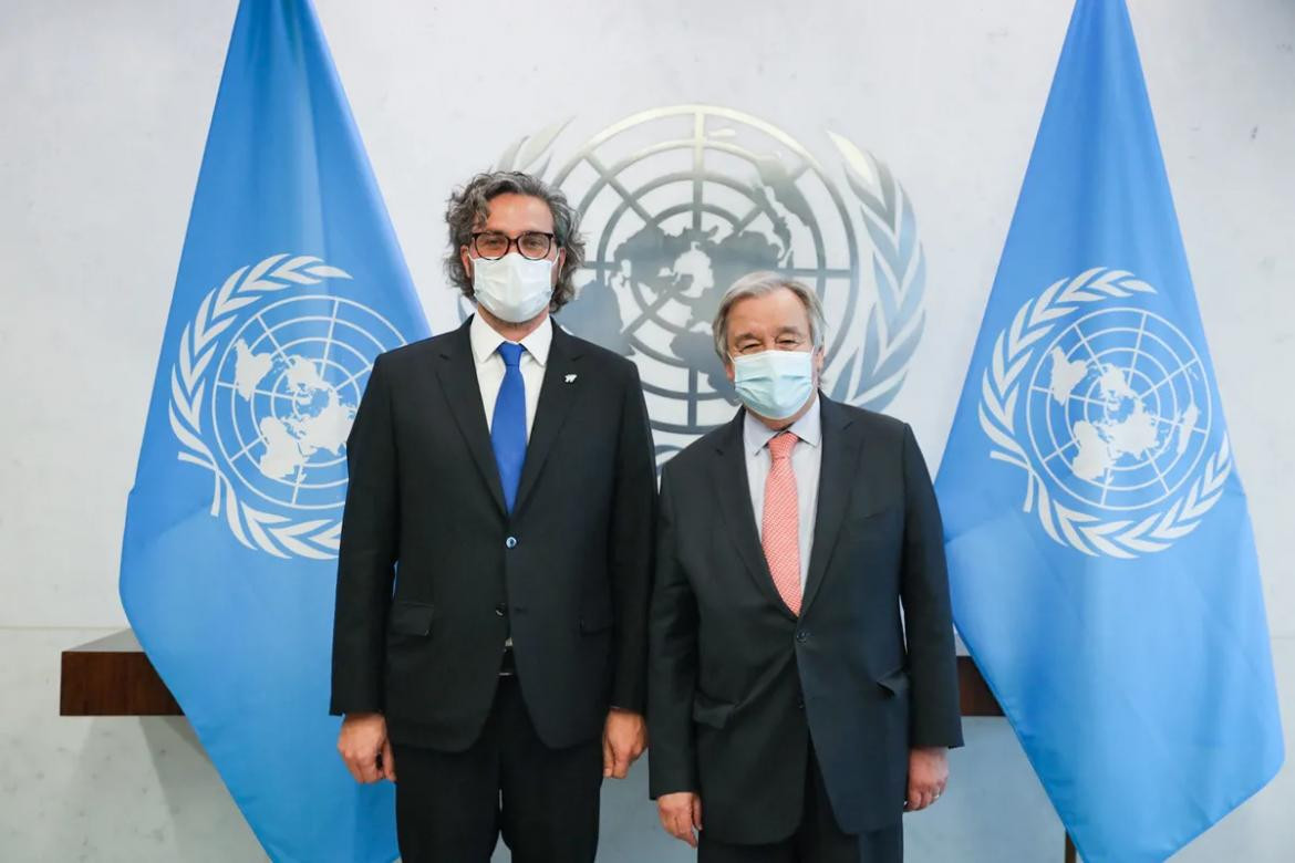 Santiago Cafiero en la ONU. Foto: presidencia.