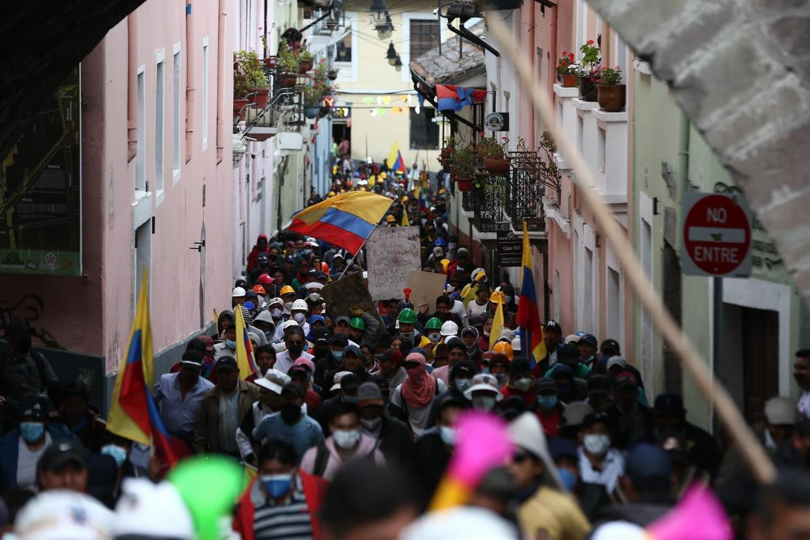 Masivas protestas en Ecuador contra el Gobierno, EFE