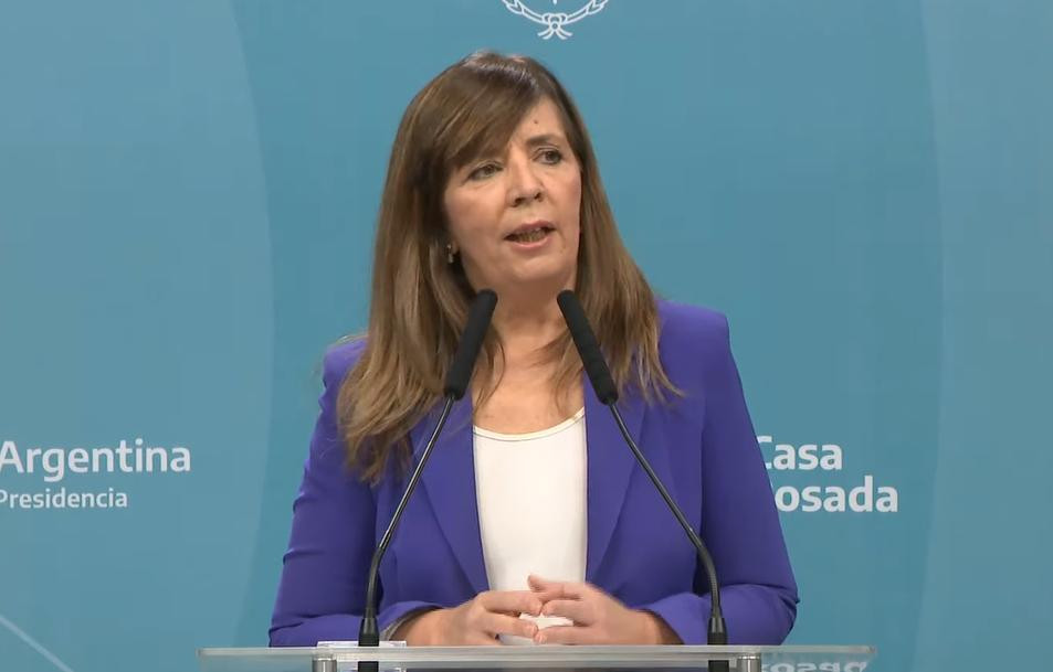 Gabriela Cerruti, portavoz presidencial. Foto: captura de video.