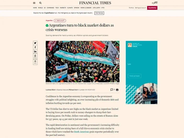 Nota del Financial Times