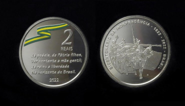 Brasil acuña su primera moneda colorida para el bicentenario de Independencia