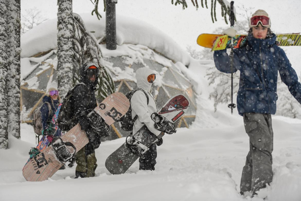 Aventura extrema en la nieve en plena cordillera. Foto: Prensa.