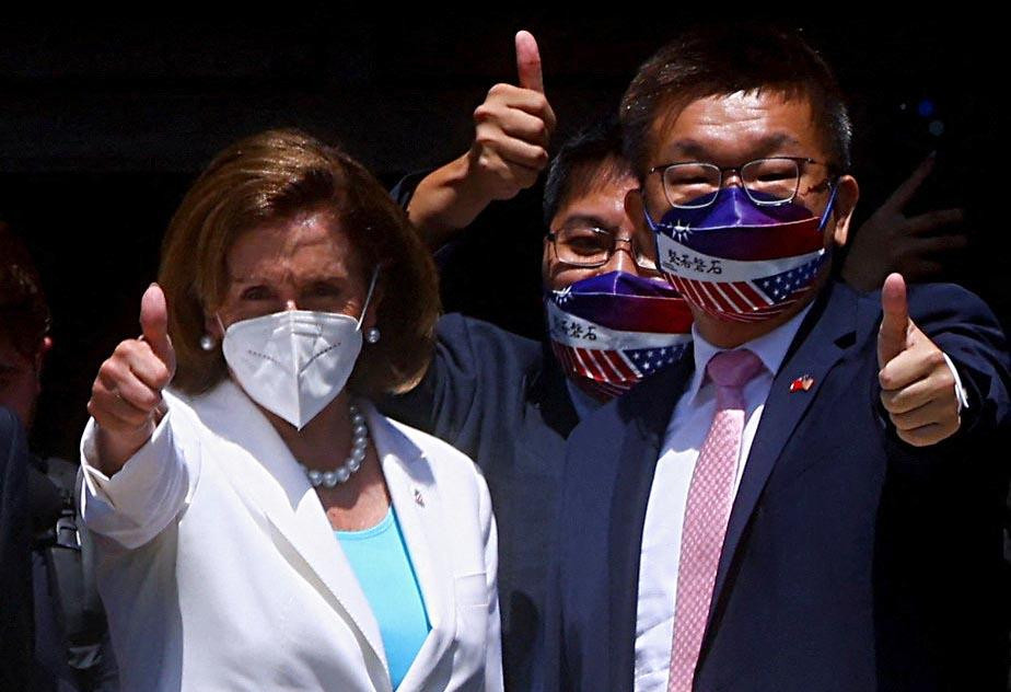 Nancy Pelosi en Taiwán. Foto NA