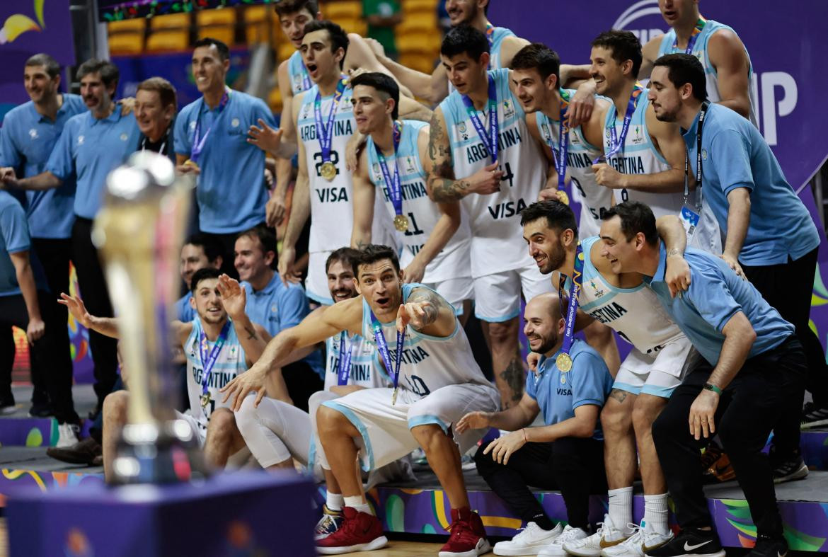 Argentina campeón de la AmeriCup 2022. Foto: Reuters.