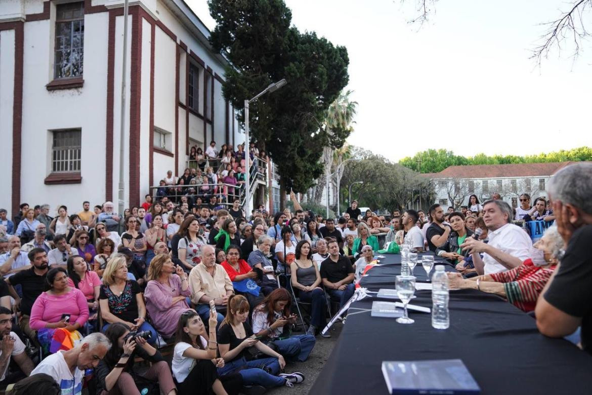 Máximo Kirchner en el VI Encuentro Federal de Derechos Humanos en le Ex Esma