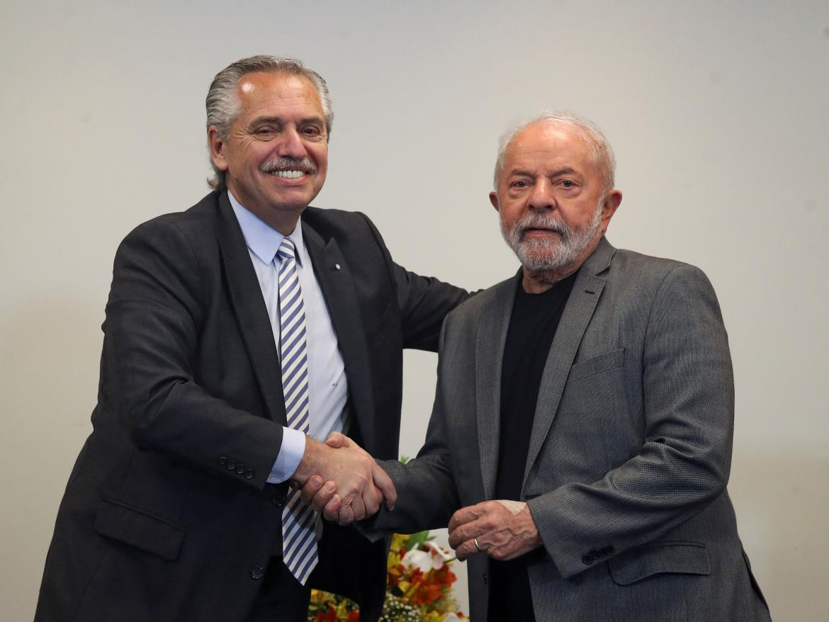 Alberto Fernández y Lula. Foto: REUTERS