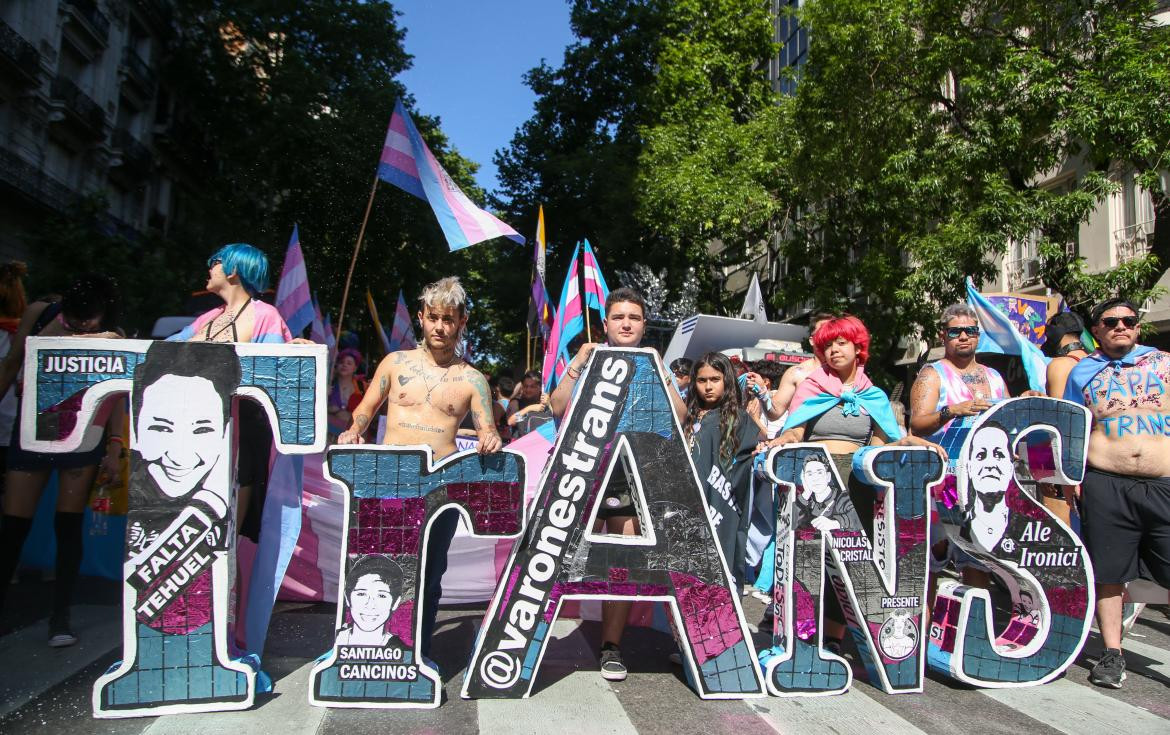 Marcha LGBTQ por los derechos Trans. Foto: NA