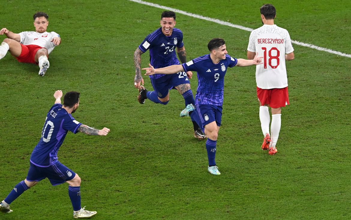 Argentina vs Polonia, Mundial Qatar 2022. Foto: EFE.