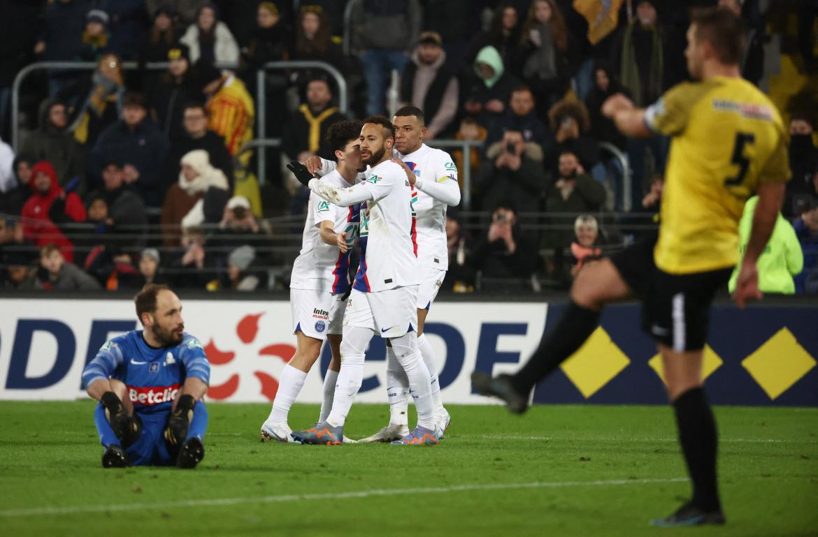 PSG venció a Pays de Cassel; Copa de Francia. Foto: Reuters.