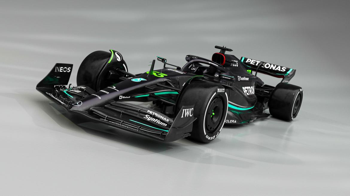 Mercedes F1 W14, Foto Twitter @MercedesAMGF1