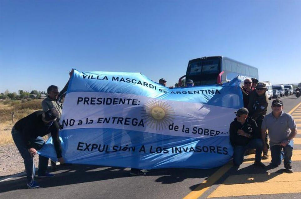 Caravana contra la sesión de tierras a mapuches en Mendoza_Twitter/Mendozatoday