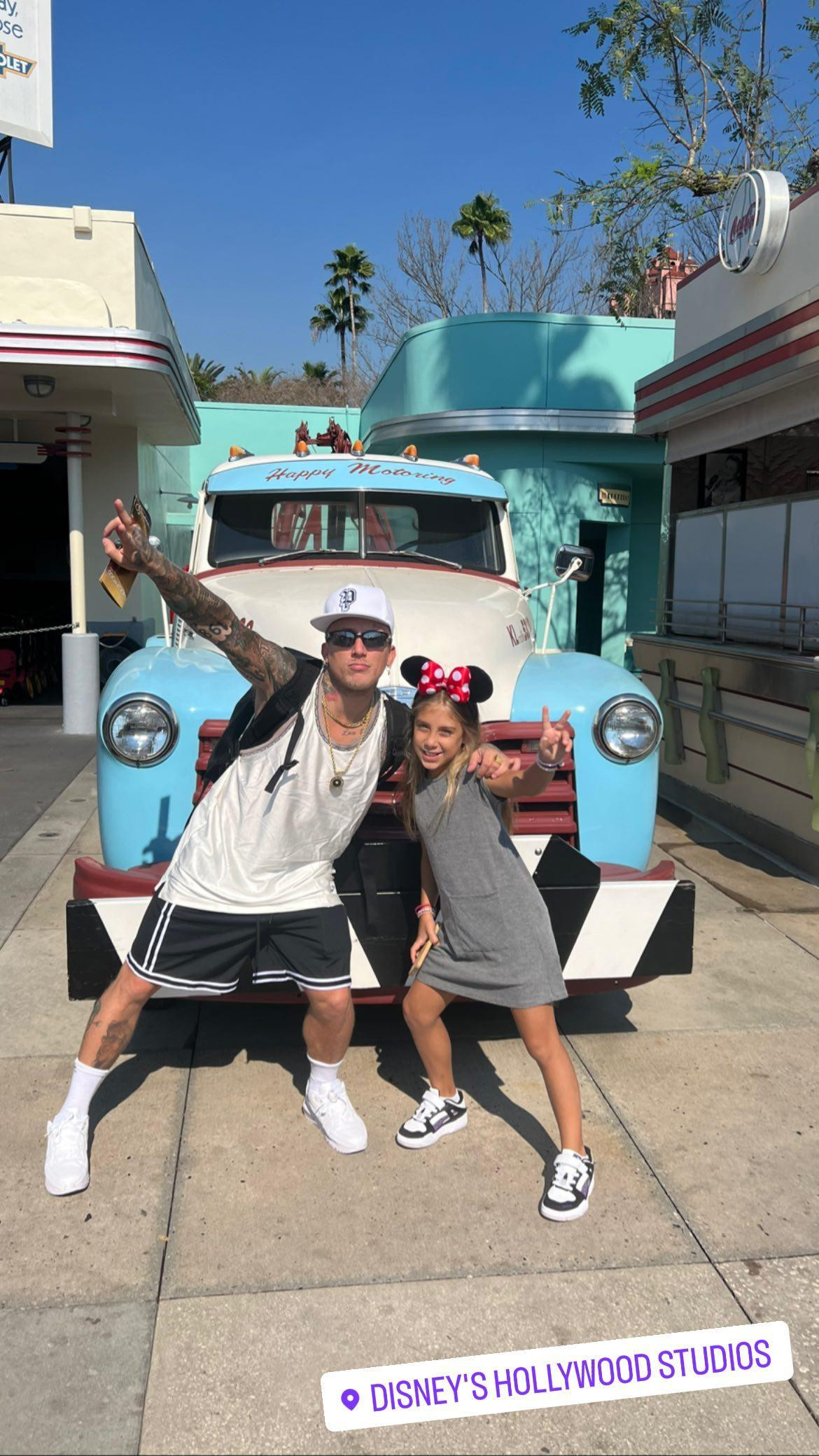 El Polaco y su hija en Disney. Foto: Instagram @elpolaco.