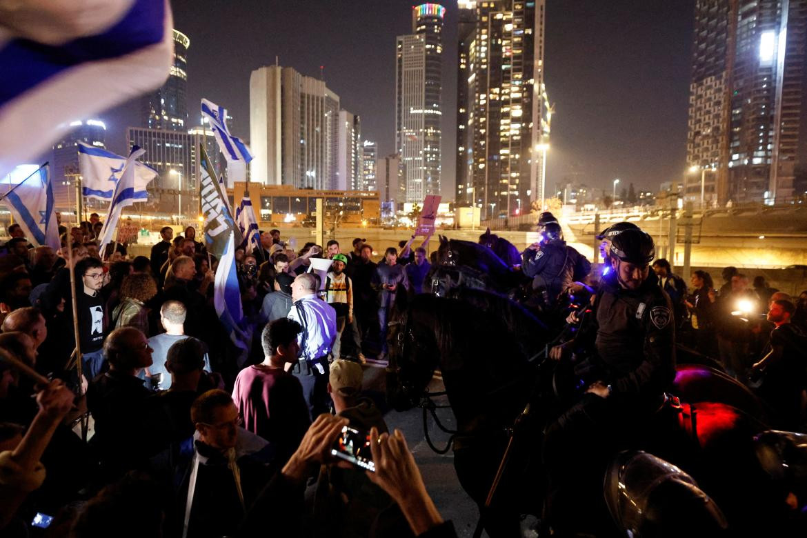 Protestas en Tel Aviv. Foto Reuters.