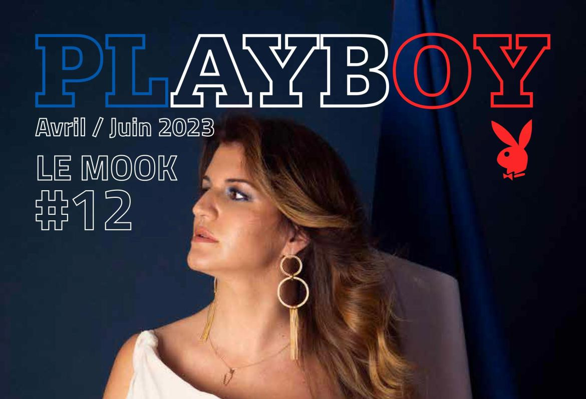 Marlène Schiappa, secretaria de Estado francesa siendo tapa de Playboy. Foto: Playboy