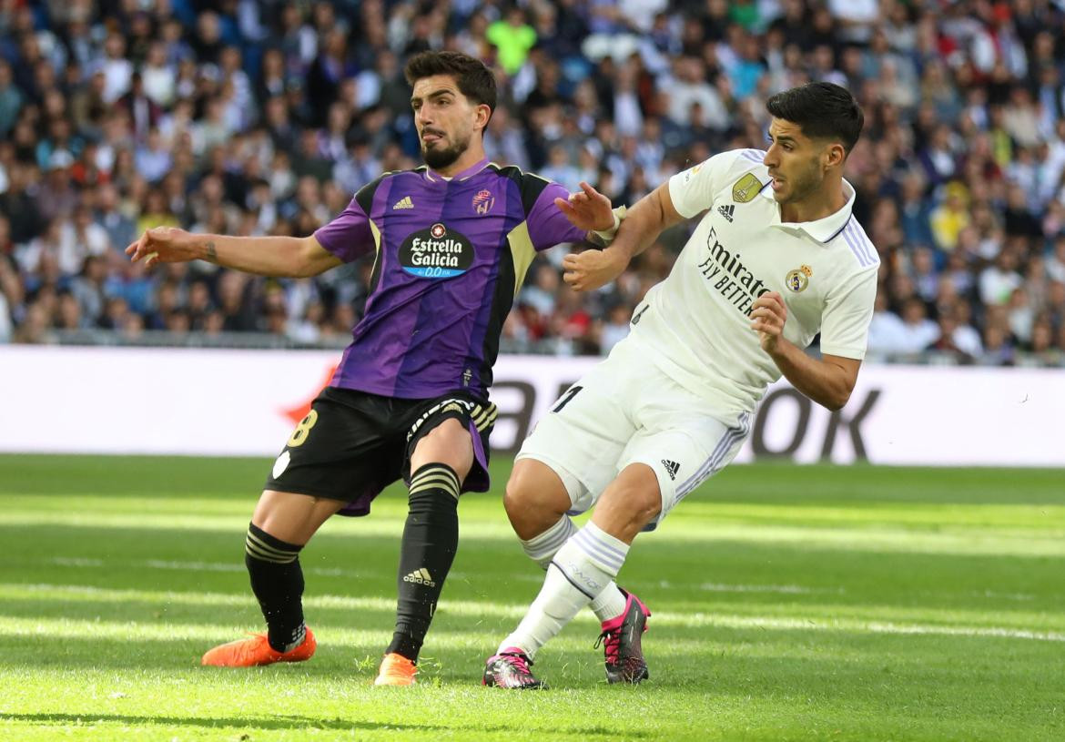 Marco Asensio; Real Madrid vs. Valladolid. Foto: Reuters.