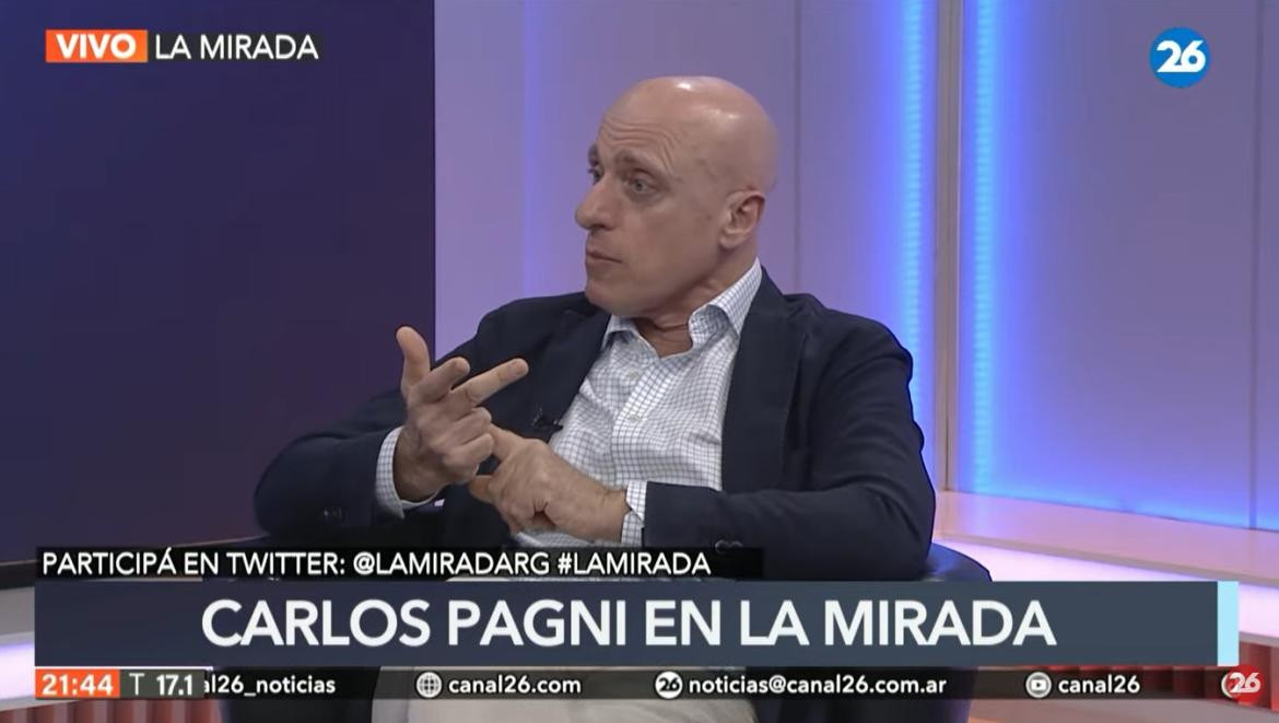 Carlos Pagni en La Mirada de Roberto García, por Canal 26