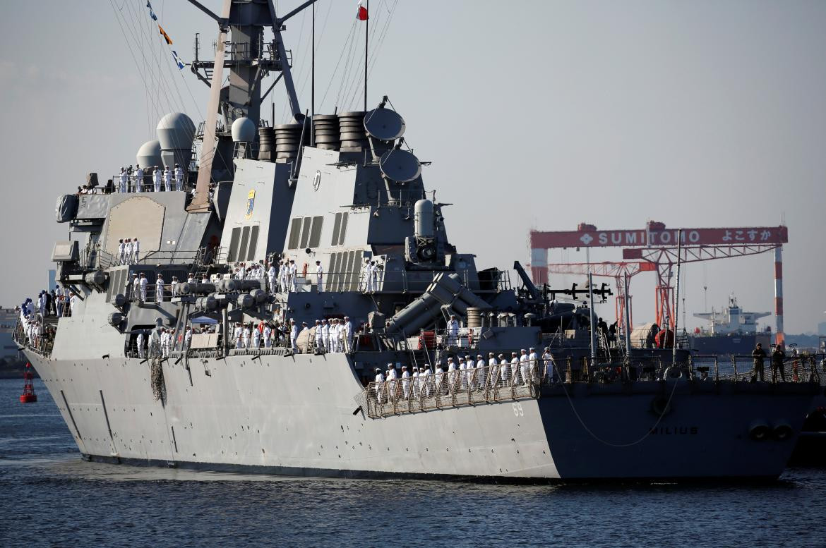 La Marina de EEUU dice que destructor realiza misión de derechos de navegación en Mar de China Meridional. Foto: Reuters.
