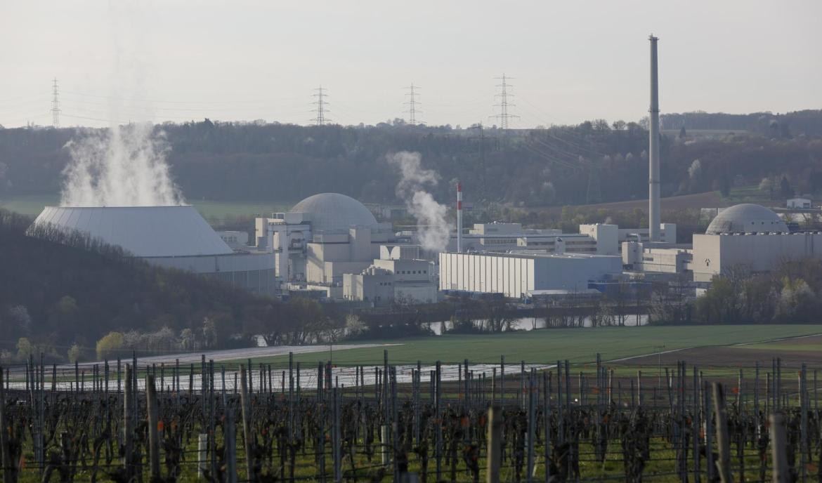 La central nuclear de Neckarwestheim. Foto EFE.