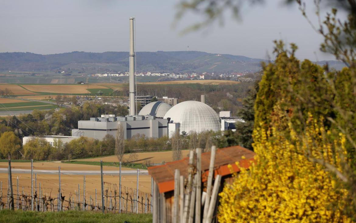 Imágenes de la planta nuclear de Neckarwestheim. Foto EFE.