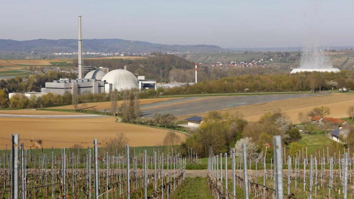 Planta nuclear en Neckarwestheim. Foto EFE.