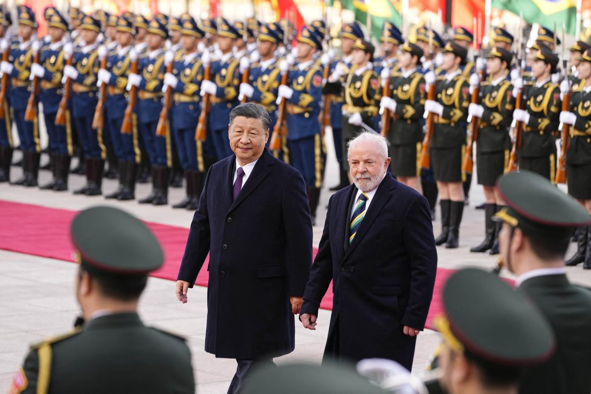 Lula da Silva en su visita a China. Foto: Télam
