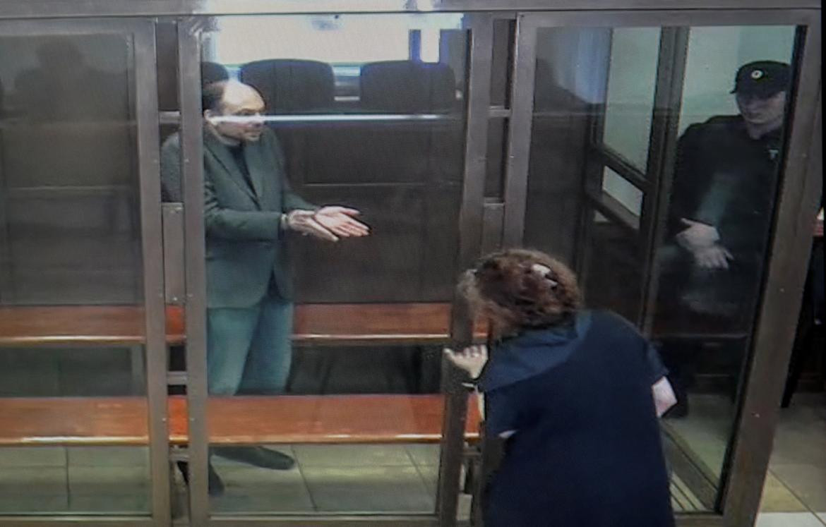 Vladímir Kara-Murzá, hablando en el juicio. Foto: Reuters.