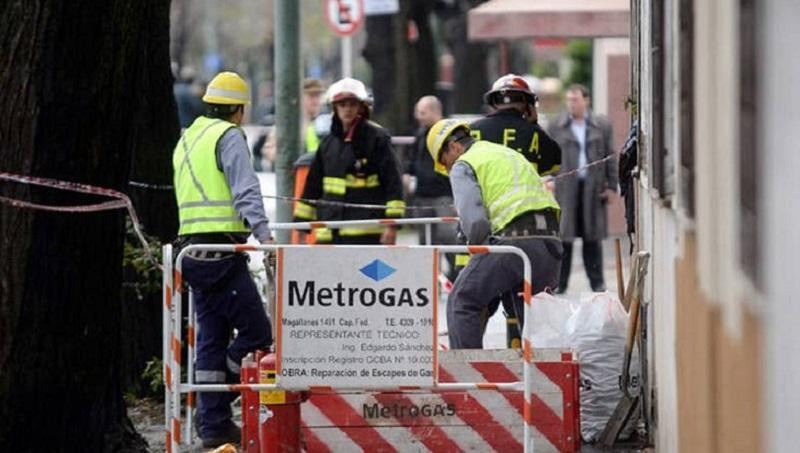 Trabajadores de Metrogas.