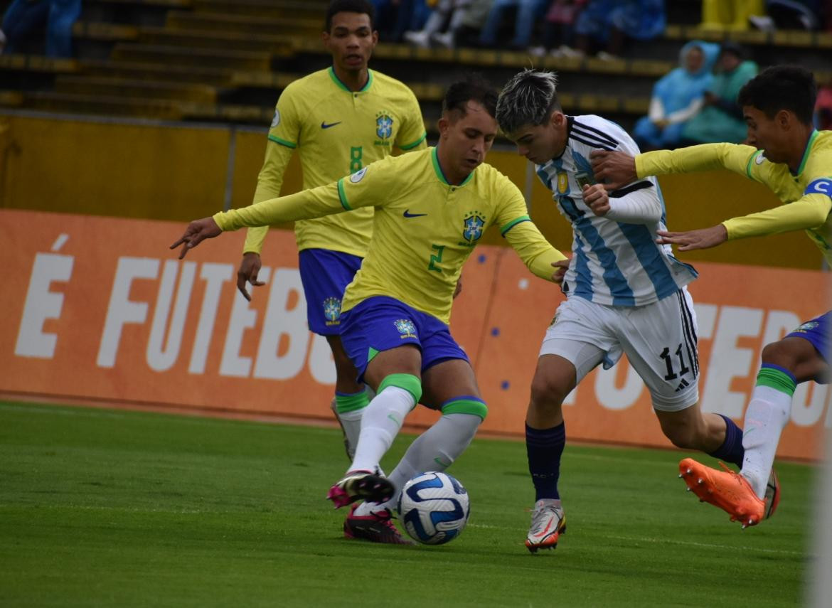 Argentina vs Brasil, Sub 17. Foto: Twitter @Argentina.