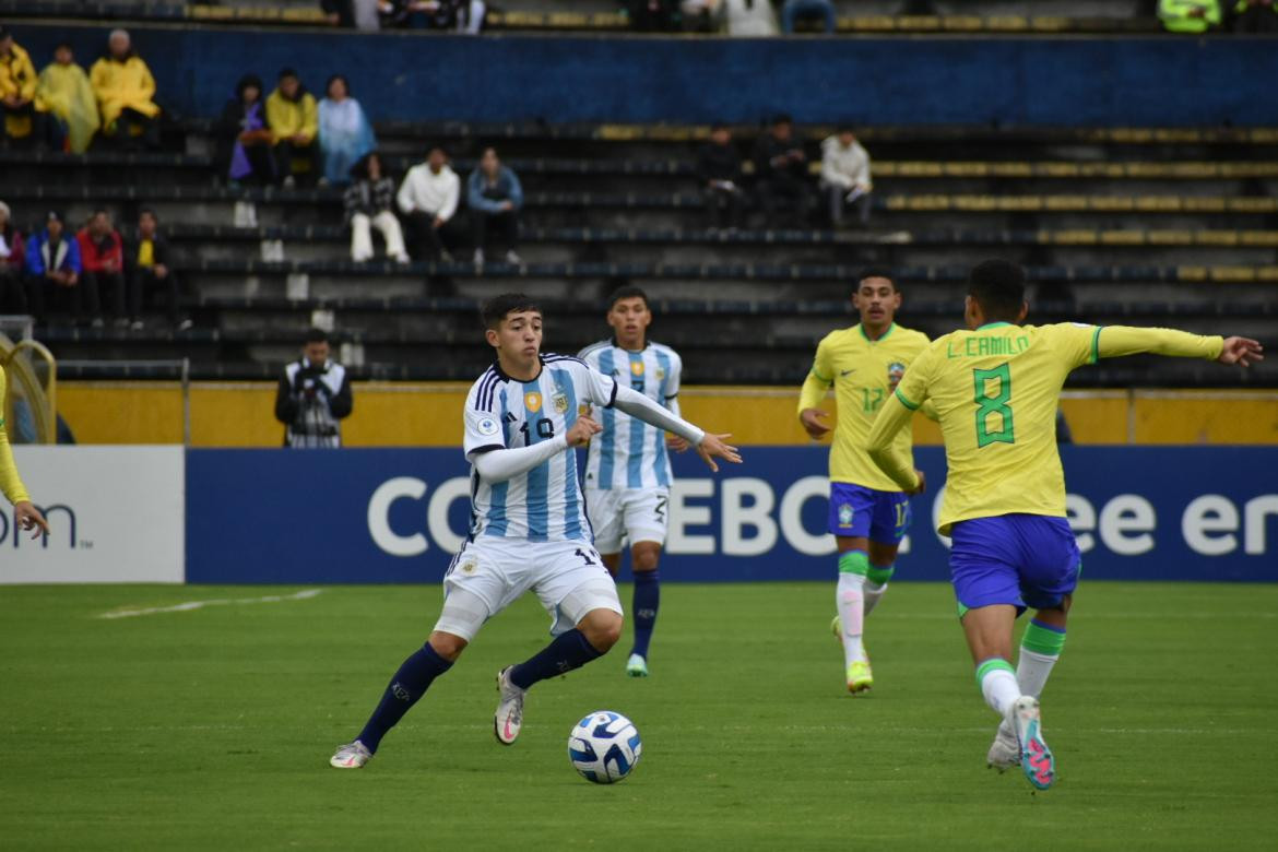 Argentina vs Brasil, Sub 17. Foto: Twitter @Argentina.