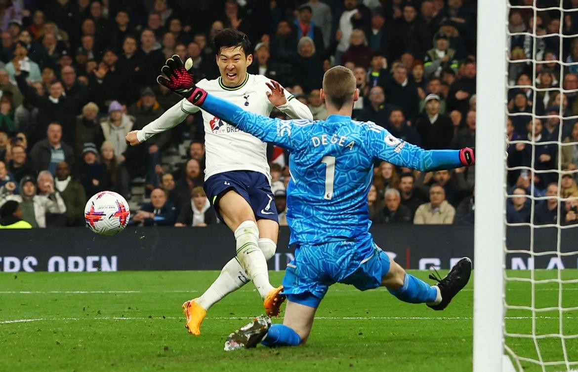 Heung Min-son; Tottenham Hotspur vs. Manchester United. Foto: Reuters.