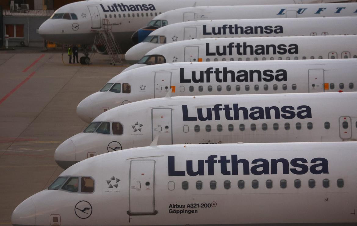 Aviones de la aerolínea Lufthansa. Foto: Reuters.