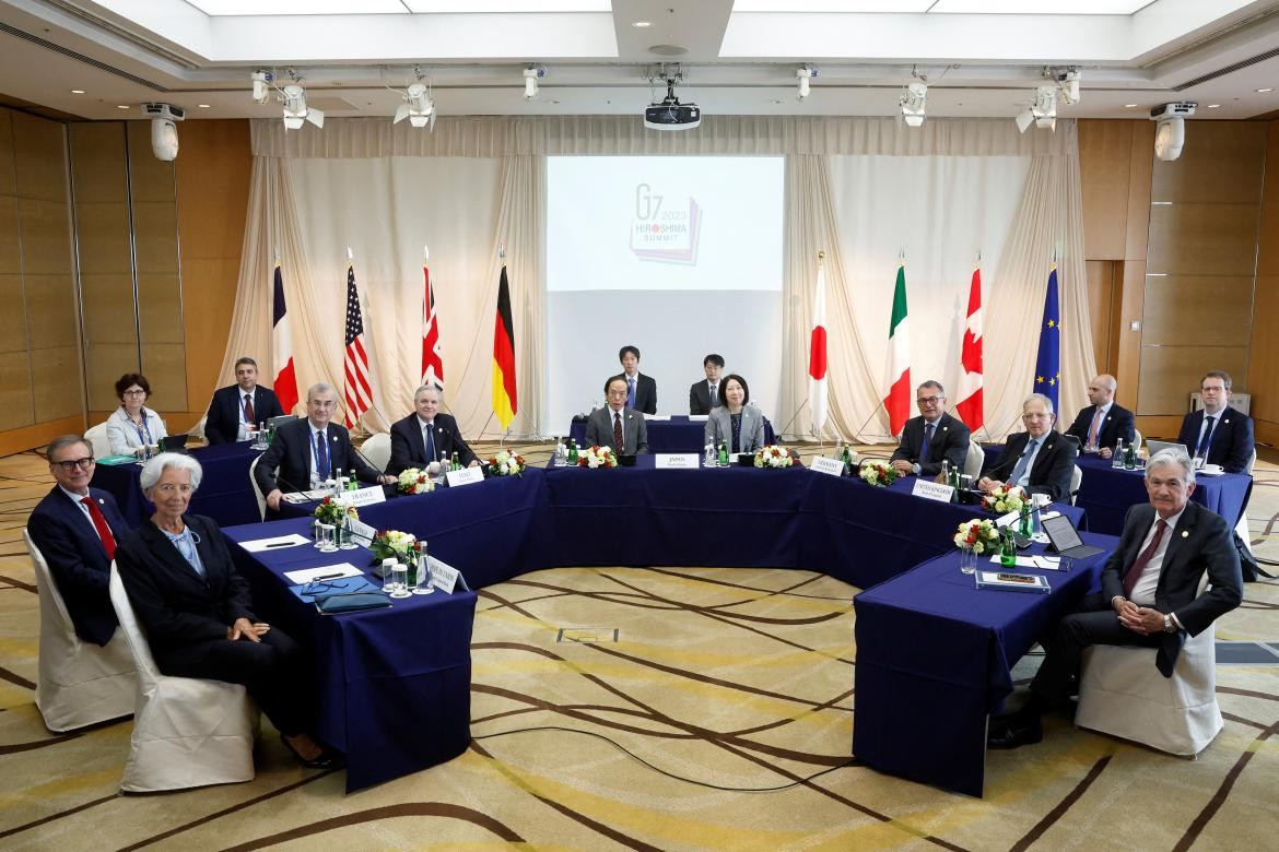 Encuentro de líderes de finanzas del G7. Foto: REUTERS.