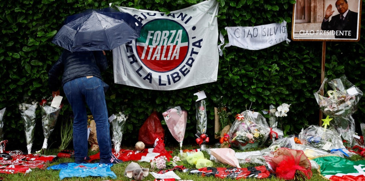Despedida de Silvio Berlusconi en Italia. Foto: Reuters