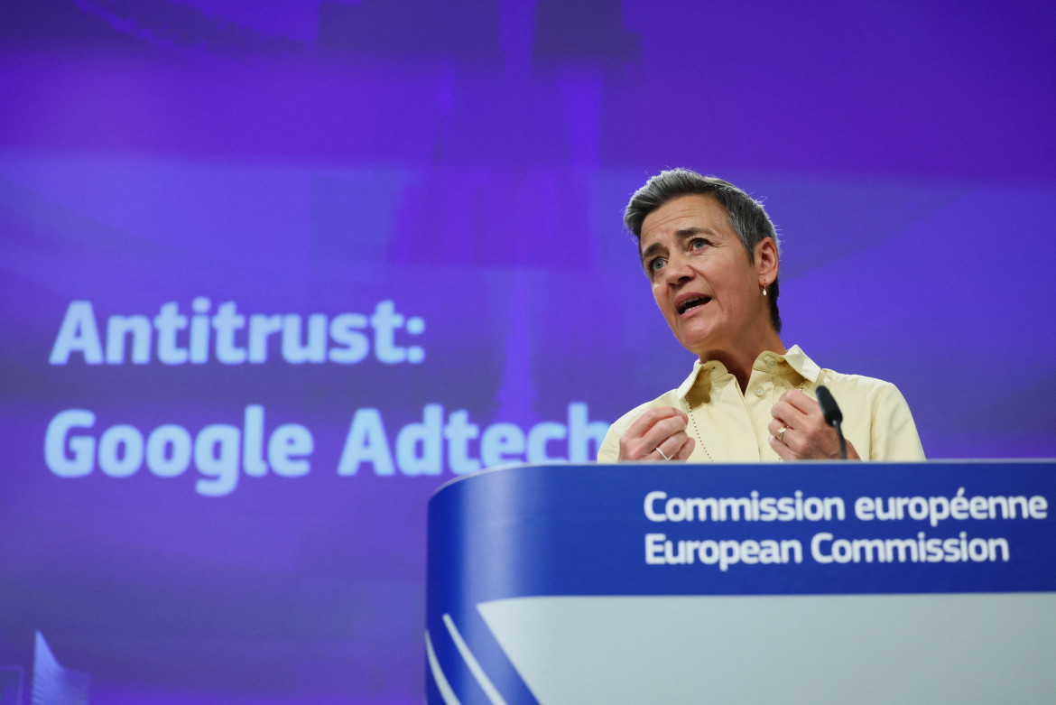 Margrethe Vestager, vicepresidenta de la Comisión Europea. Foto: Reuters.
