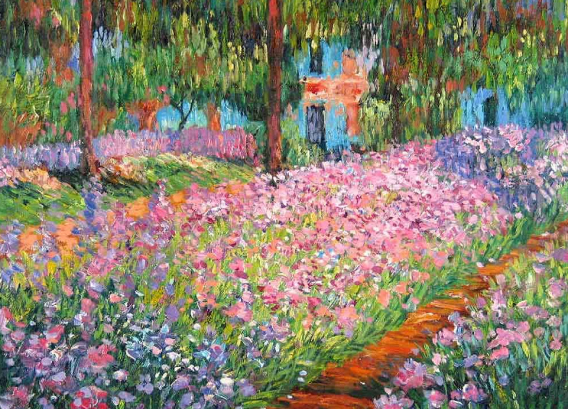 El jardín del artista en Giverny de Monet