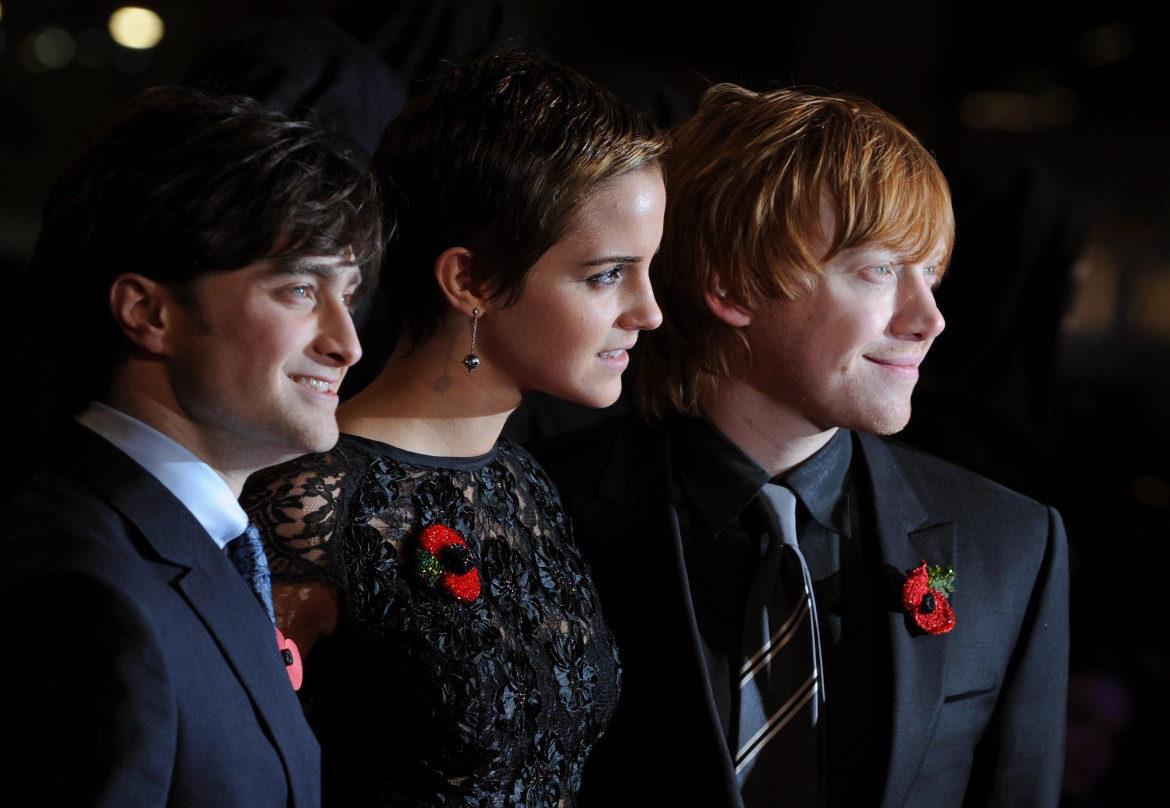 Daniel Radcliffe, Emma Watson y Rupert Grint. Foto: NA.