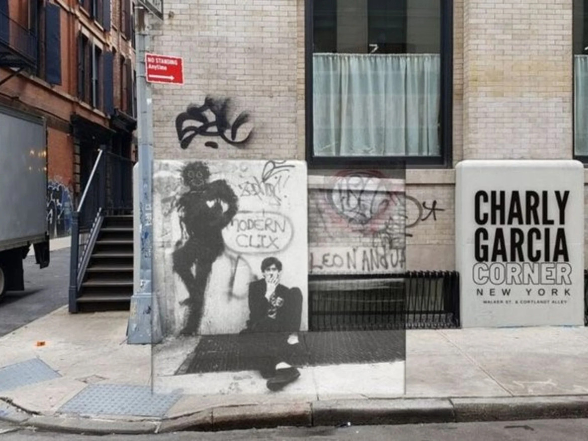 La esquina de Nueva York donde se sacó la foto del disco "Clics modernos". Foto: redes sociales