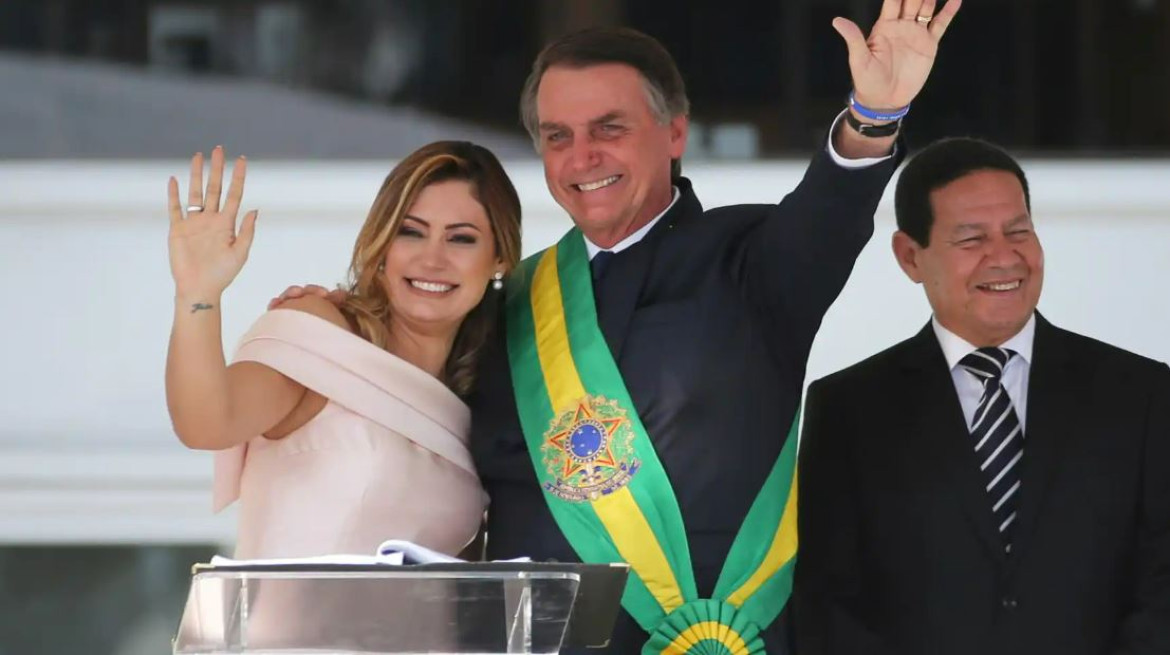 Jair Bolsonaro postuló a su esposa Michelle para ser candidata a presidenta en 2026. Foto: Reuters.