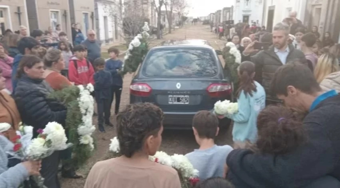 Funeral de Joaquín Sperani. Foto: NA.