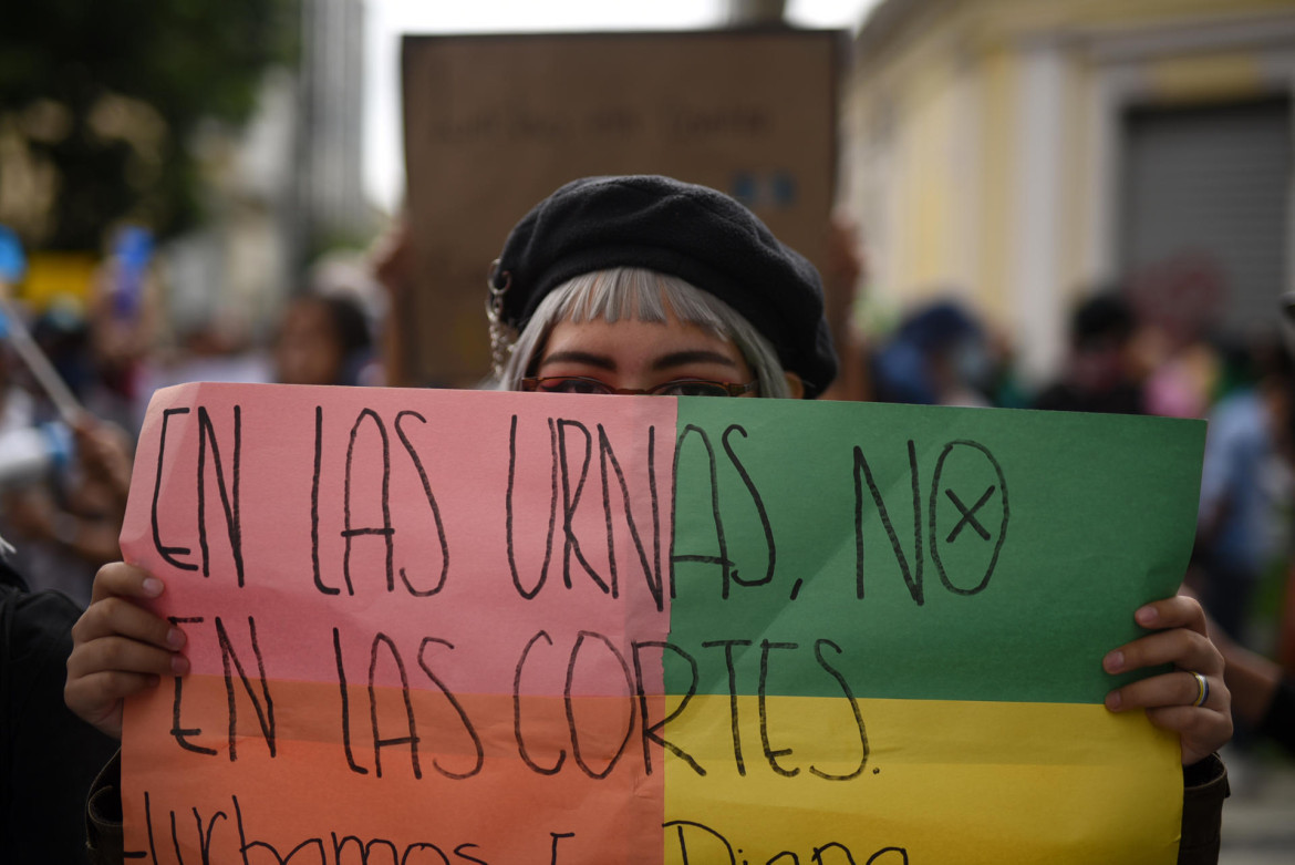 Manifestaciones en Guatemala tras elecciones. Foto: EFE
