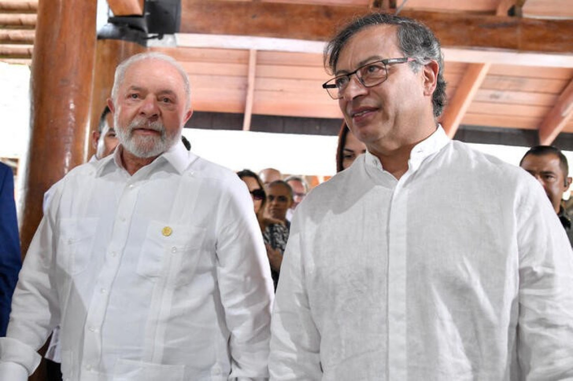 Lula da Silva y Gustavo Petro. Foto: Reuters.