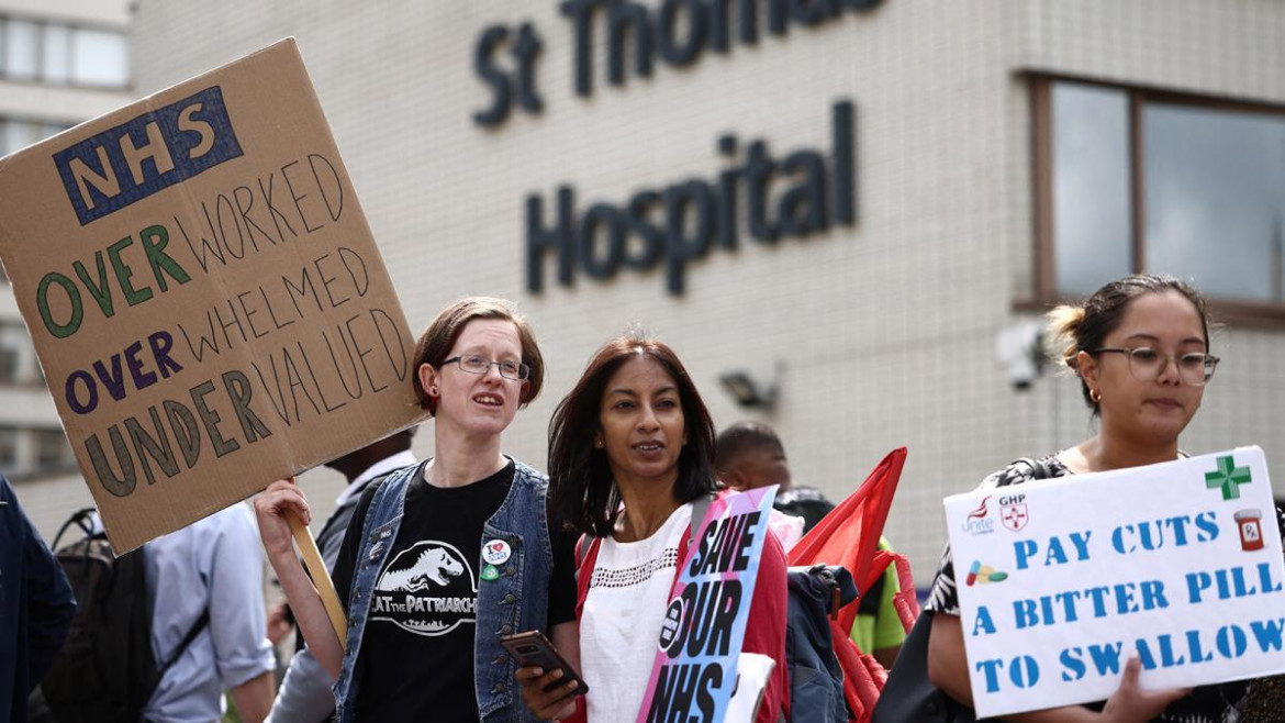 Huelga en Gran Bretaña. Foto: Reuters.
