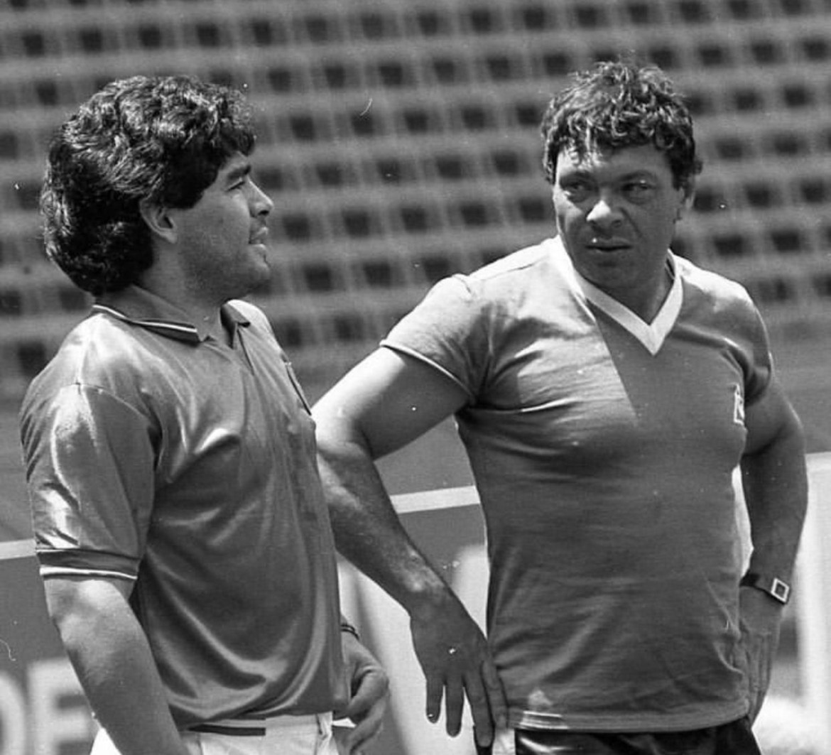 Galíndez y Maradona. Foto: @galindez86ok
