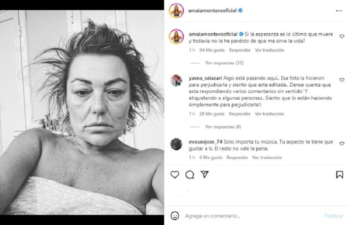 Amaia Montero preocupó a sus fans anteriormente. Foto: instagram.