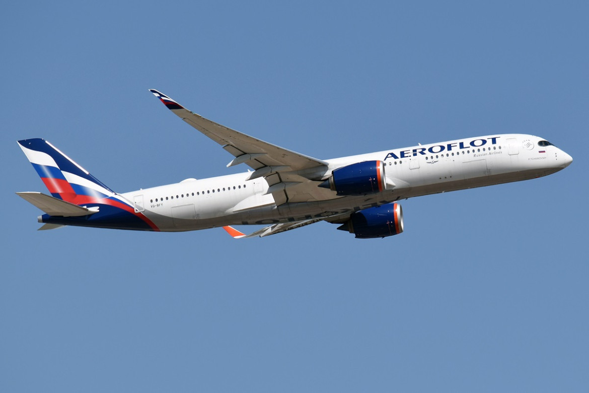 Avión de AeroFlot, línea aérea de Rusia. Foto: Wikipedia.