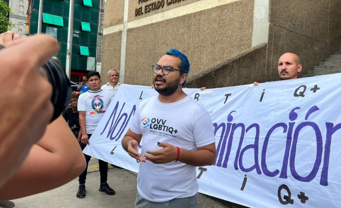 Defensores de los derechos de la comunidad LGBTIQ+ en Venezuela. Foto: Reuters