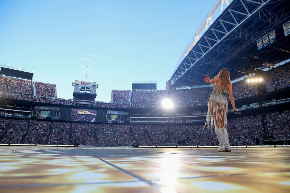Taylor Swift en su concierto en Seattle. Foto: Instagram @taylorswift.