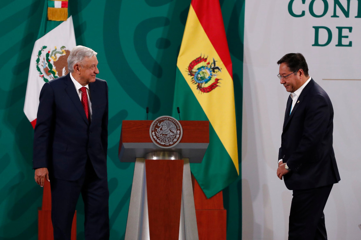 López Obrador y Luis Arce, México y Bolivia. Foto: Reuters