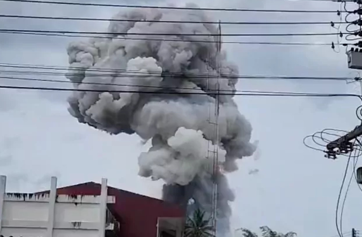 Explosión en Tailandia. Foto: captura video