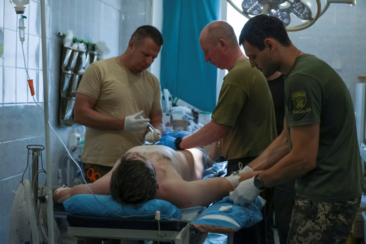 Hospital militar ucraniano en Zaporiyia. Foto: Reuters.